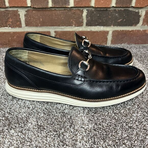 Cole Haan Grand OS Black Venetian Bit Loafers - Picture 3 of 9